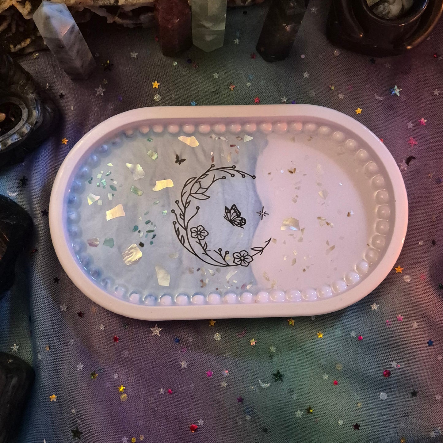 The Equinox Crescent Oval Tray