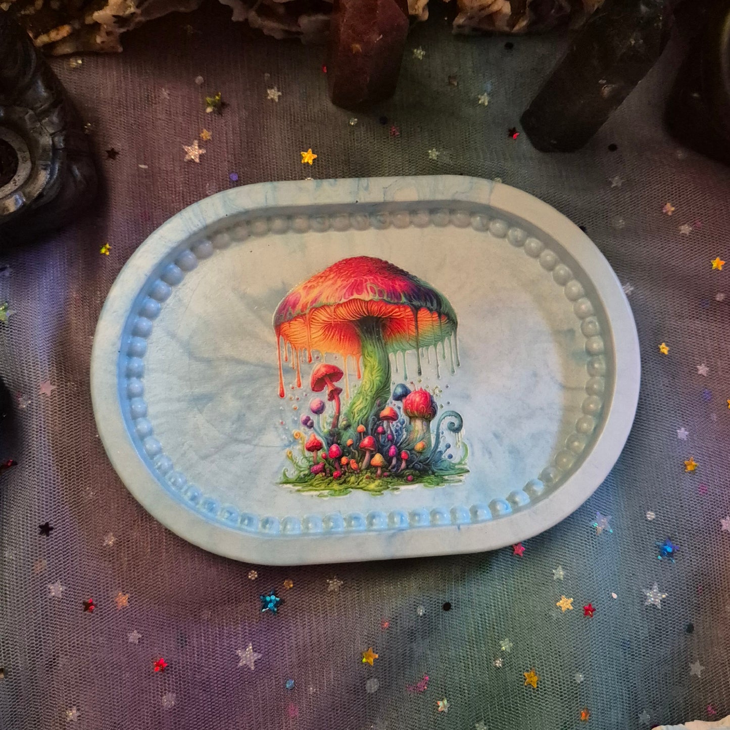 Sporefall Oval Tray