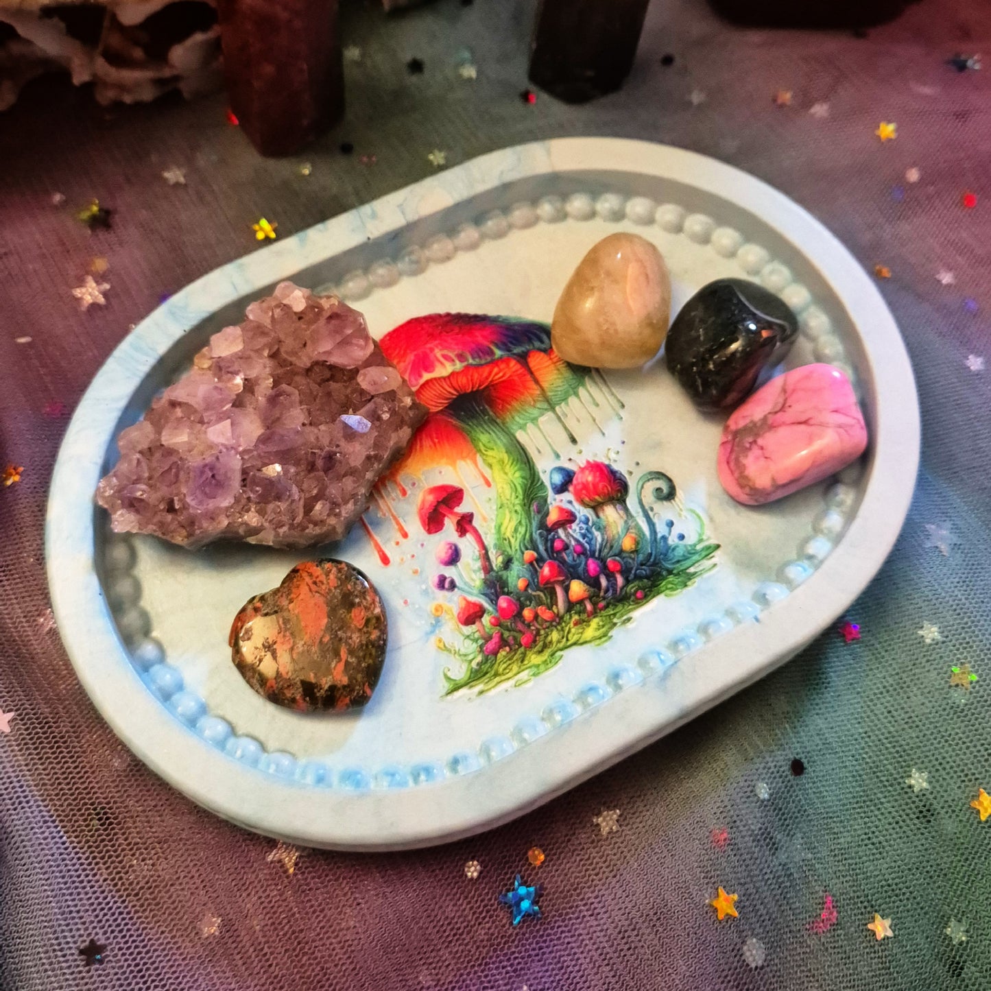Sporefall Oval Tray