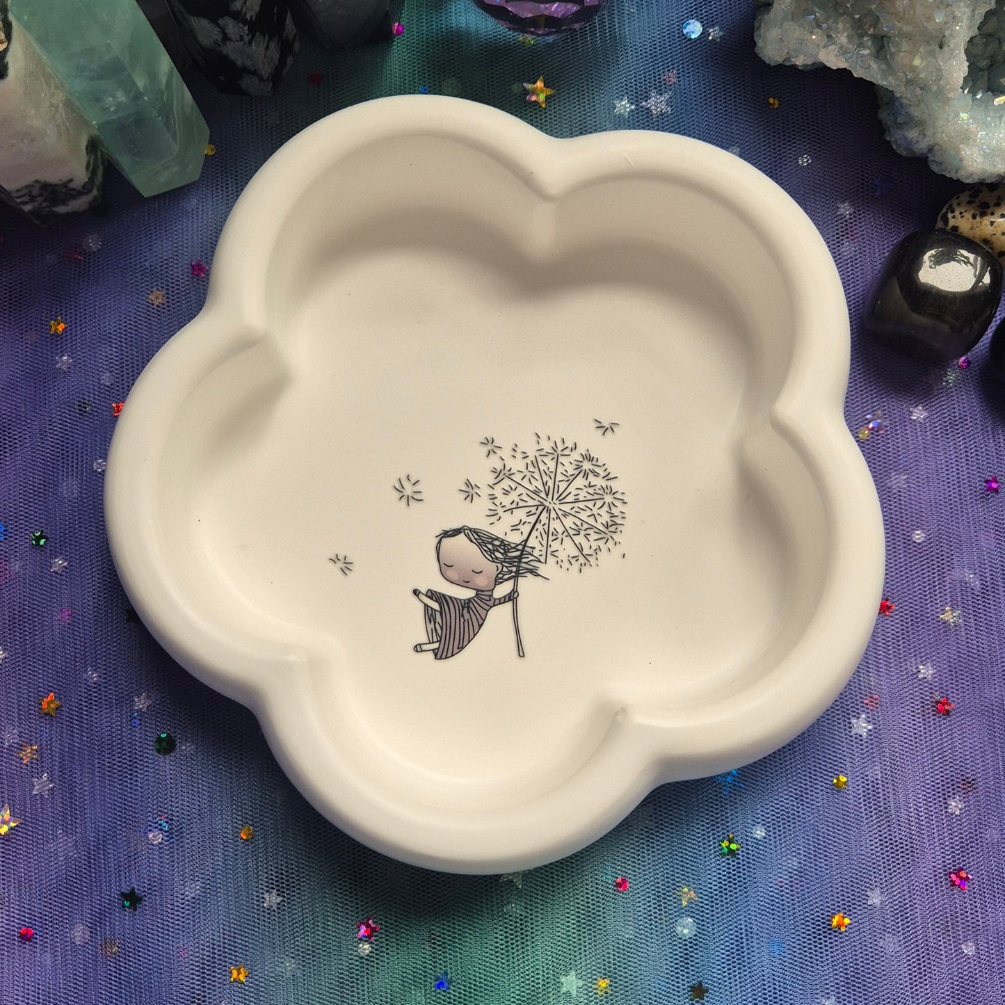 Dandelion Drift Trinket Dish