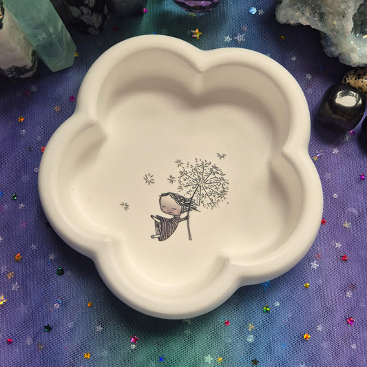 Dandelion Drift Trinket Dish