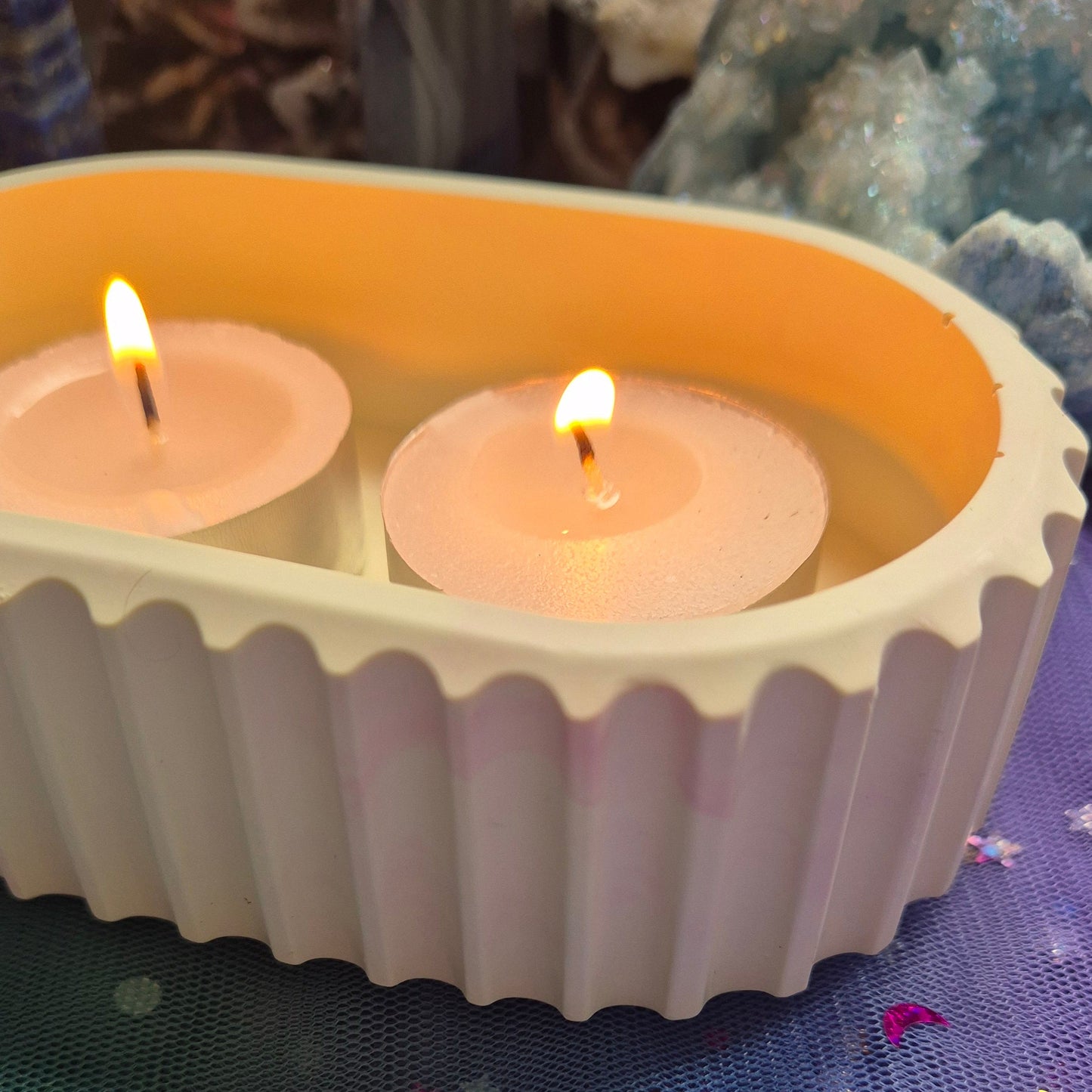 Ribbed Oval Trinket Dish
