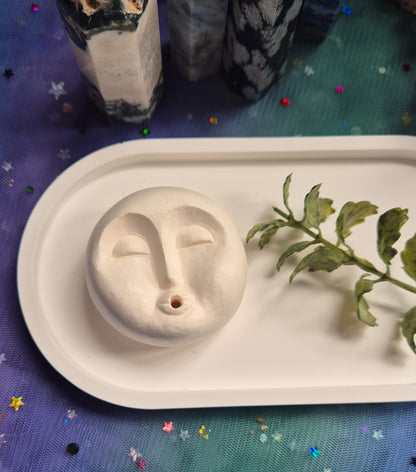 Moon Face Incense Holder